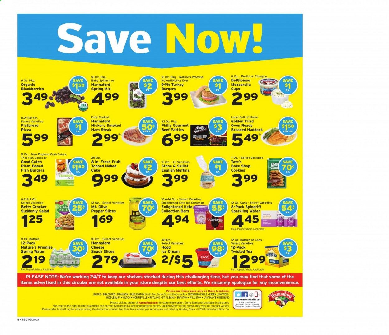 Hannaford (VT) Weekly Ad Flyer June 27 to July 3