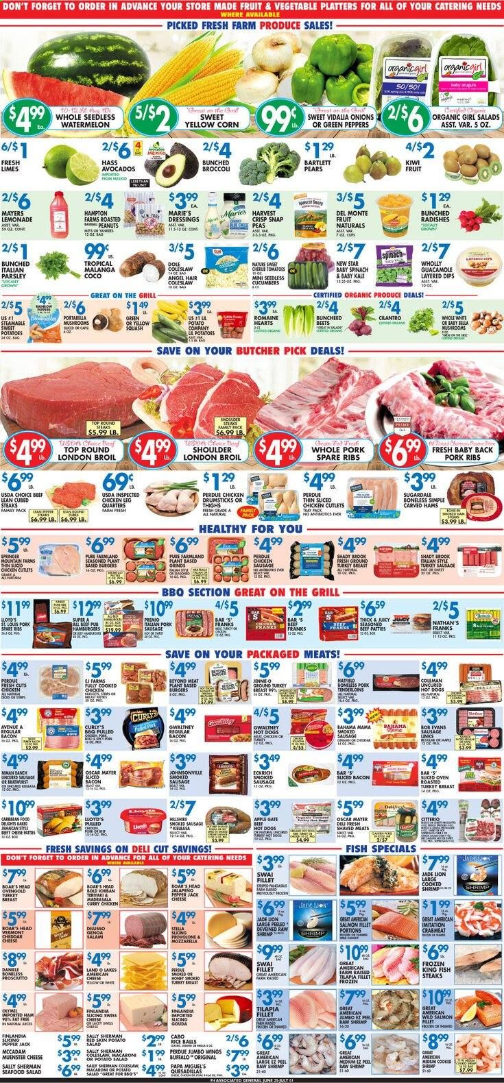 Associated Supermarkets (NY) Weekly Ad Flyer June 25 to July 1