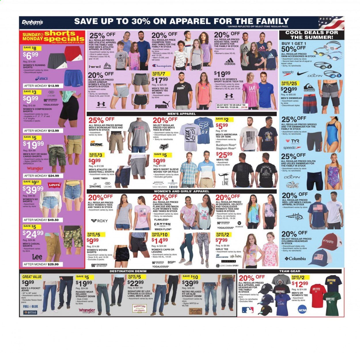 Dunham's Sports (MI, PA, WI) Weekly Ad Flyer June 26 to July 1