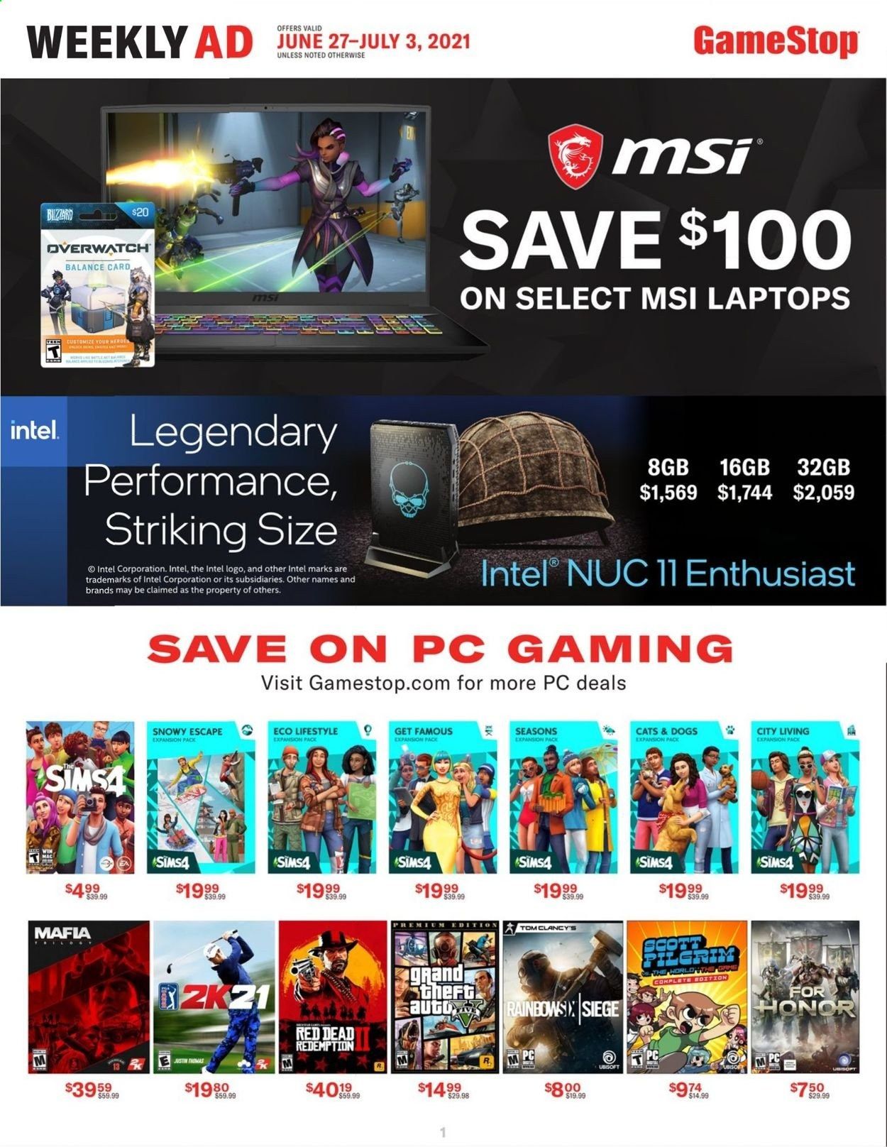 GameStop Weekly Ad Flyer June 27 to July 3