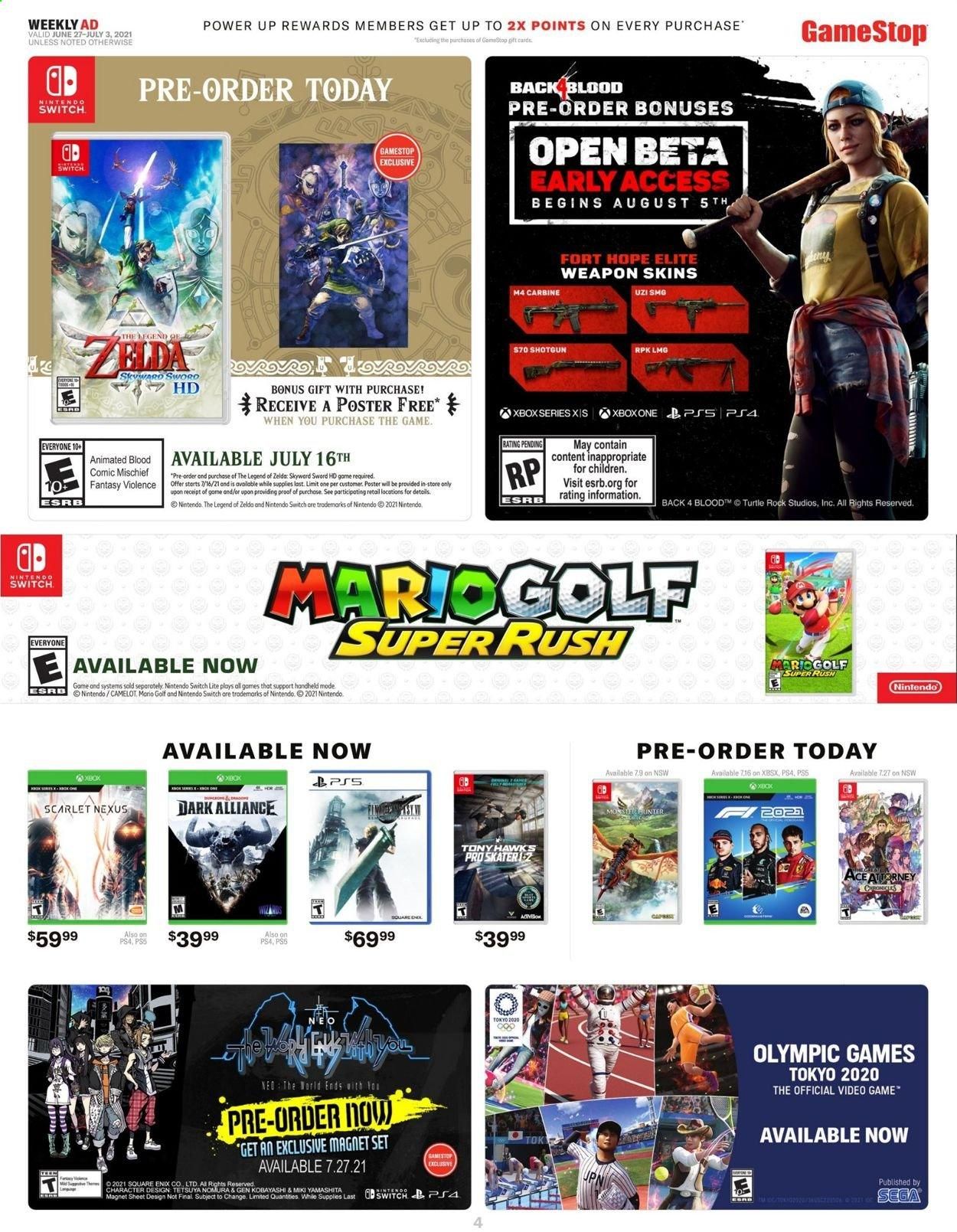 GameStop Weekly Ad Flyer June 27 to July 3