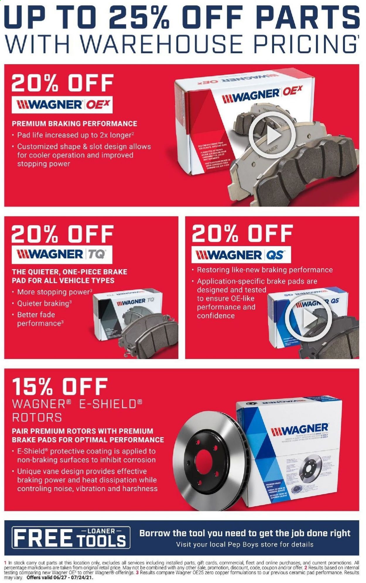 Pep Boys Weekly Ad Flyer June 27 to July 24