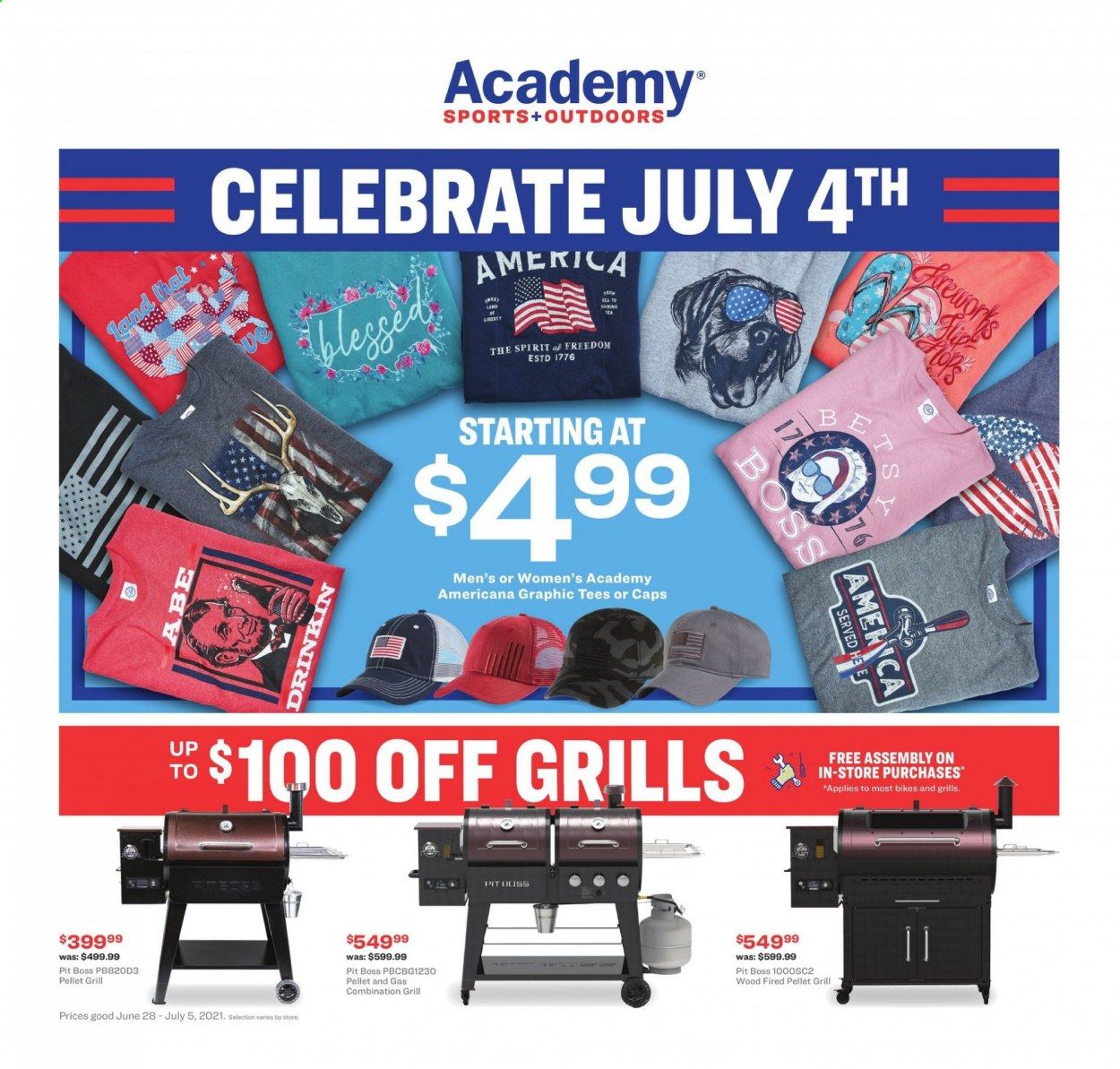 Academy Sports (AL, AR, GA, LA, MO, NC, SC, TN, TX) Weekly Ad Flyer June 28 to July 5