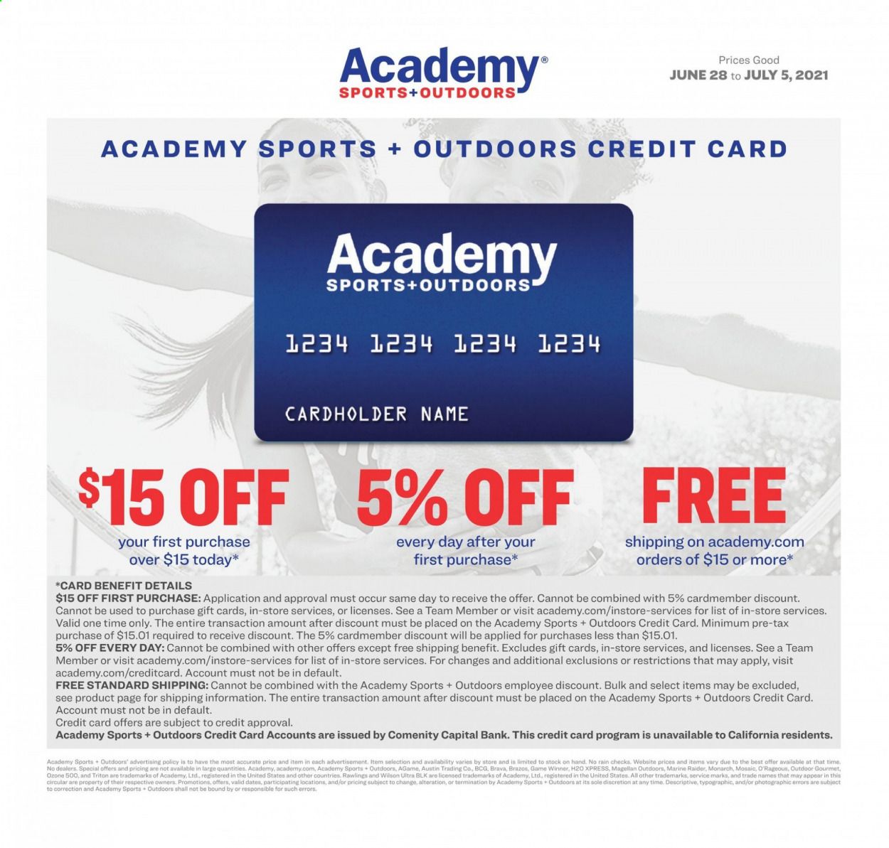 Academy Sports (AL, AR, GA, LA, MO, NC, SC, TN, TX) Weekly Ad Flyer June 28 to July 5