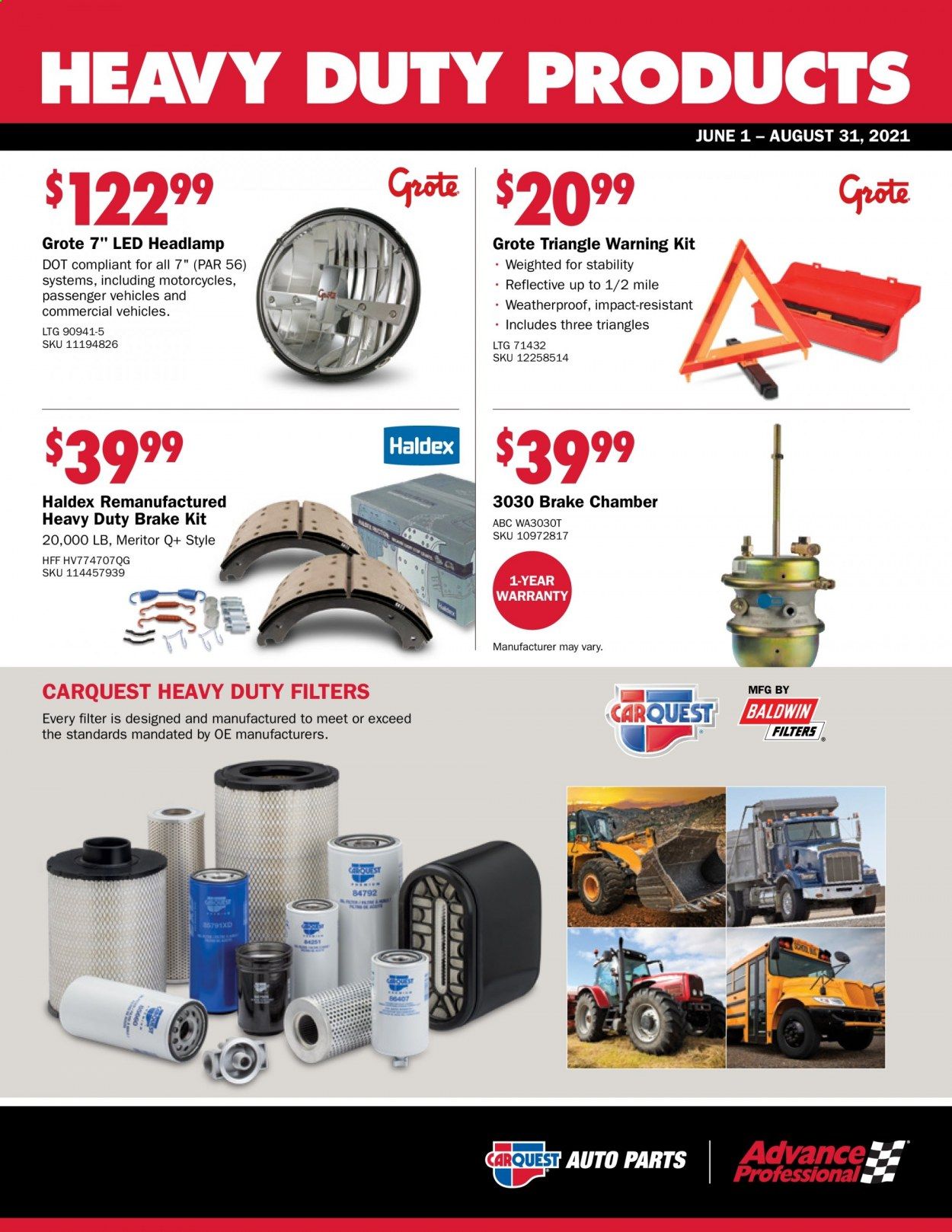 Carquest Weekly Ad Flyer June 1 to August 31