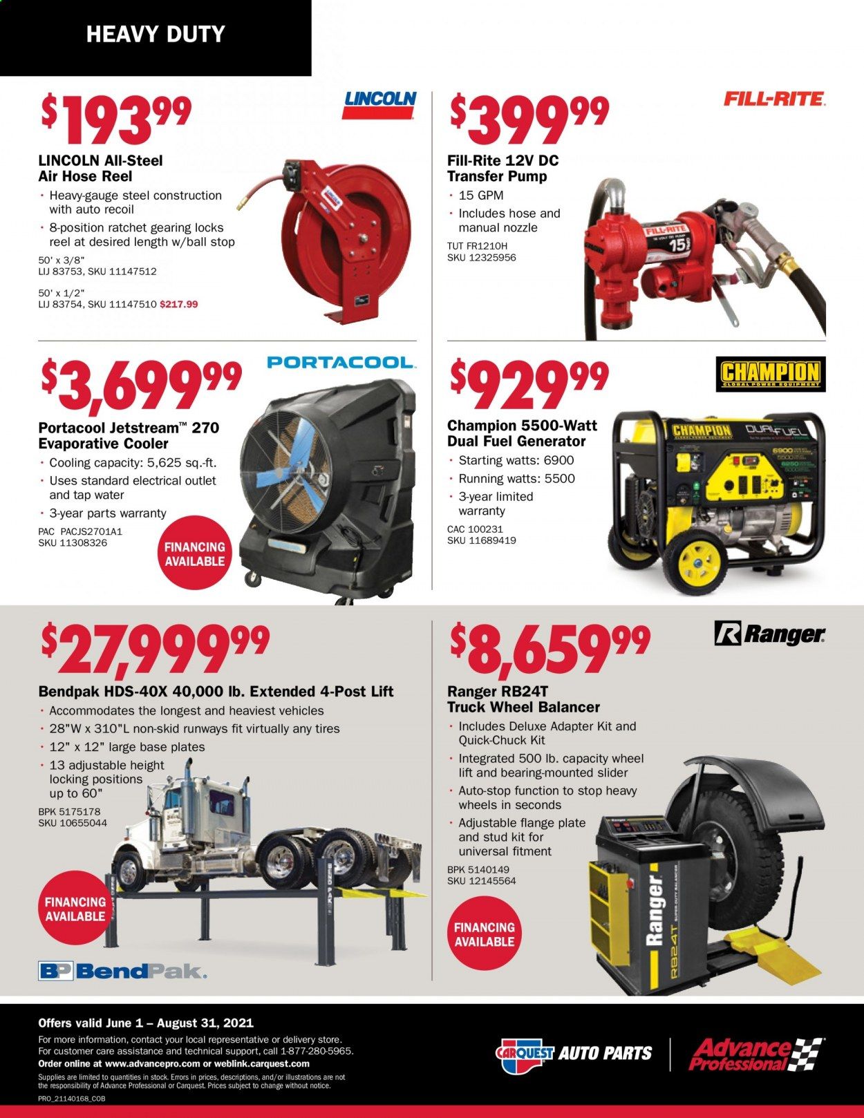 Carquest Weekly Ad Flyer June 1 to August 31