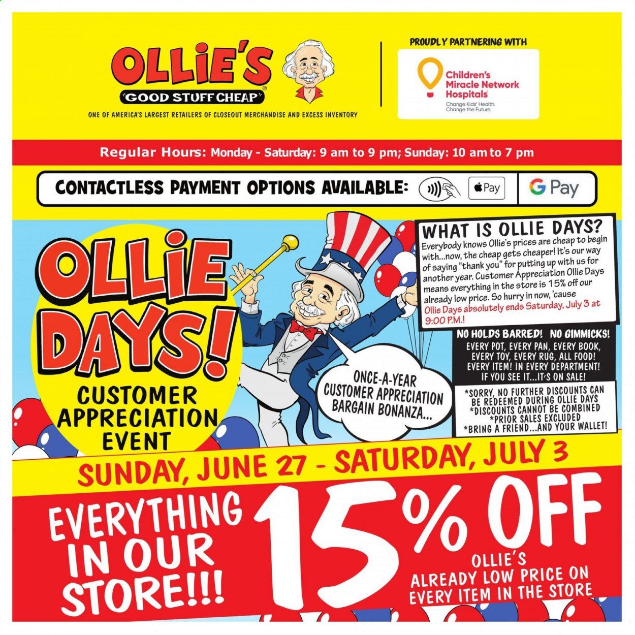 Ollie's Bargain Outlet Weekly Ad Flyer June 27 to July 3