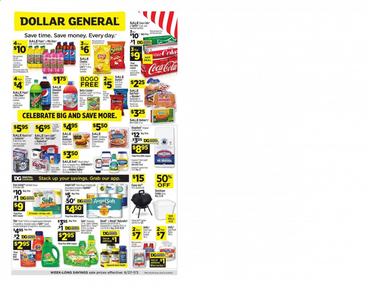 Dollar General (NC) Weekly Ad Flyer June 27 to July 3