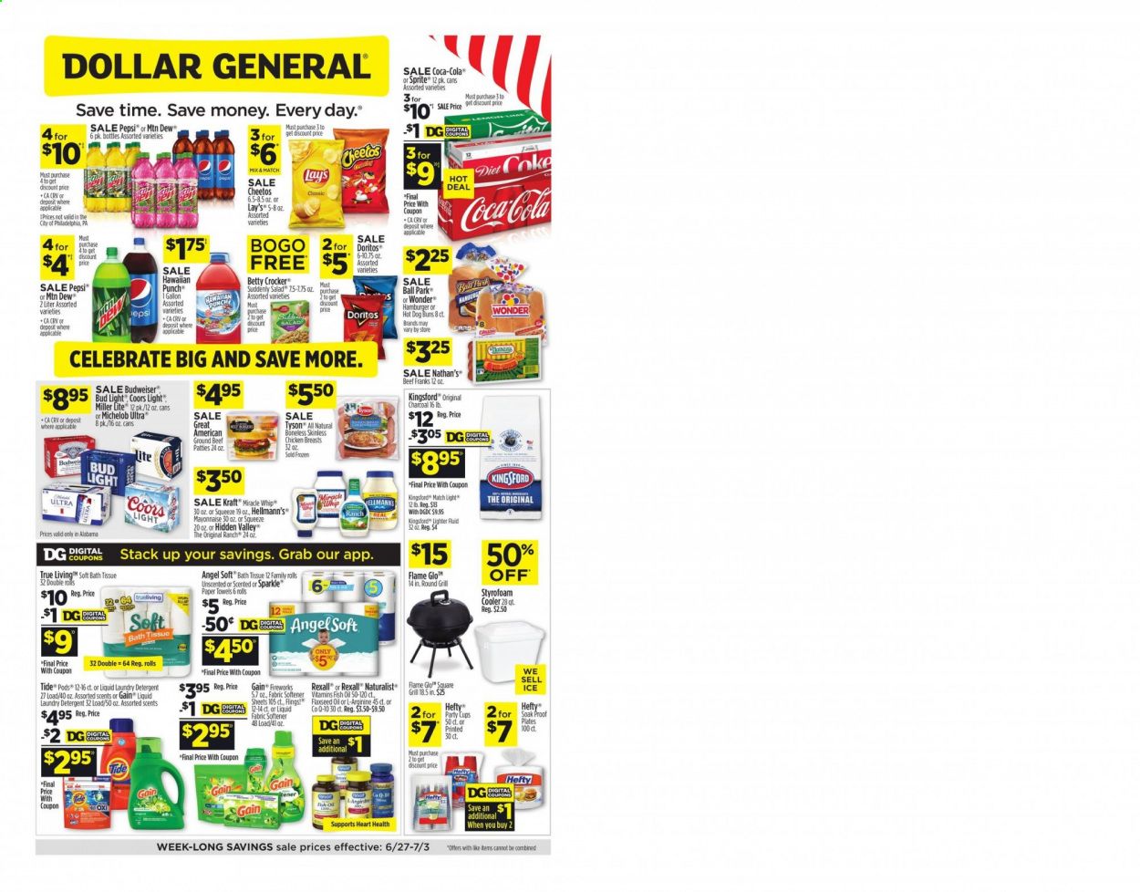 Dollar General (AL) Weekly Ad Flyer June 27 to July 3
