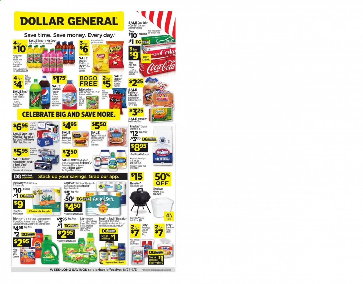 Dollar General (TN) Weekly Ad Flyer June 27 to July 3