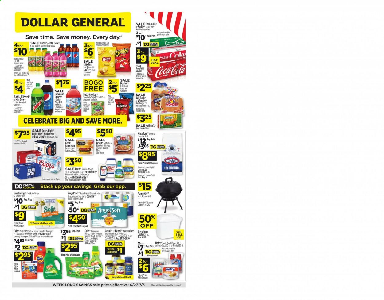 Dollar General (TX) Weekly Ad Flyer June 27 to July 3
