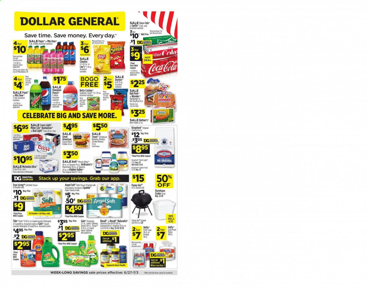 Dollar General (MS) Weekly Ad Flyer June 27 to July 3