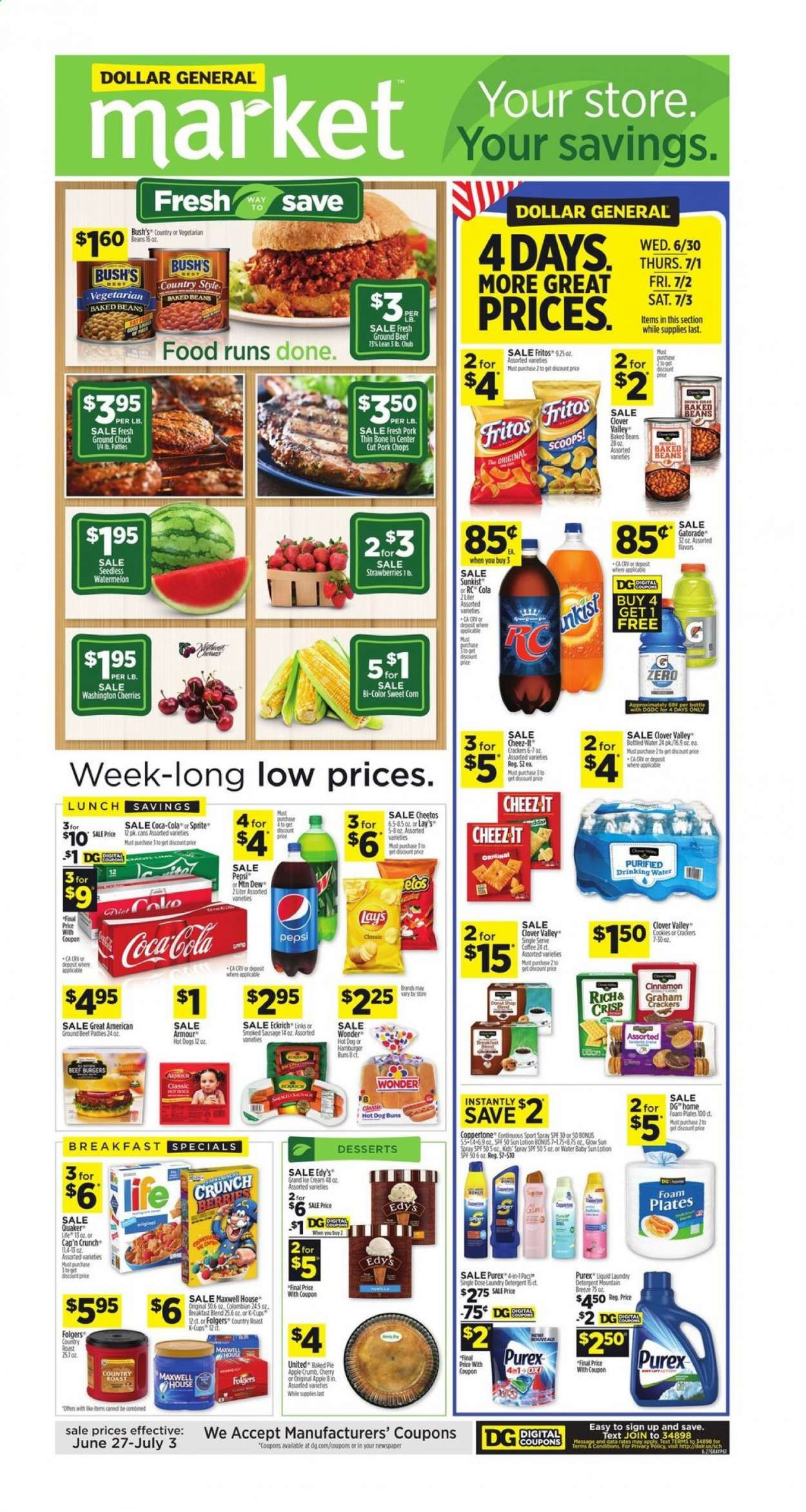 Dollar General (AL, GA, KY, LA, TN) Weekly Ad Flyer June 27 to July 3