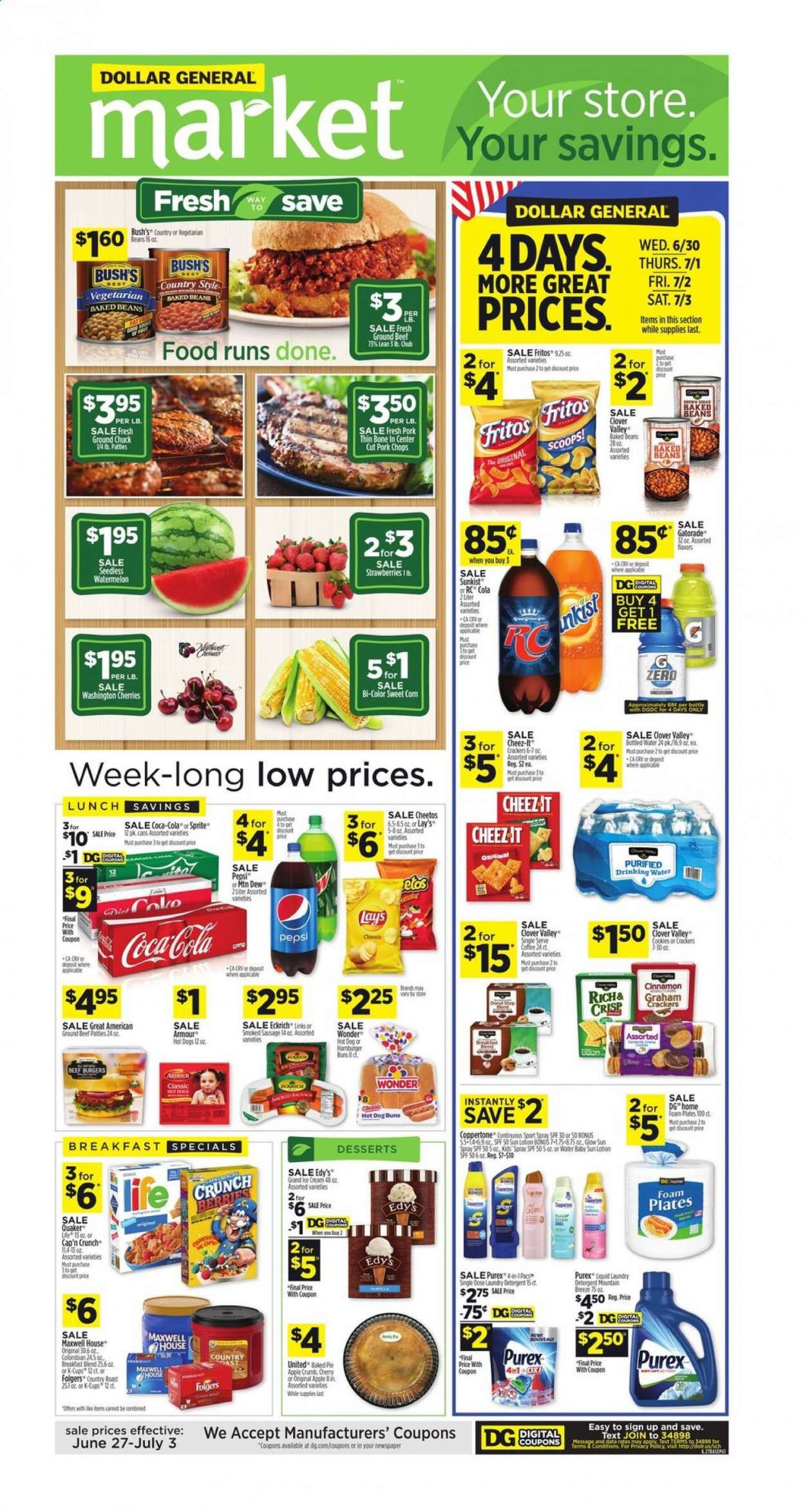 Dollar General (IN, OH) Weekly Ad Flyer June 27 to July 3