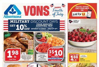 Albertsons (CA, ID, LA, MT, OR, TX, WA) Weekly Ad Flyer June 30 to July 6