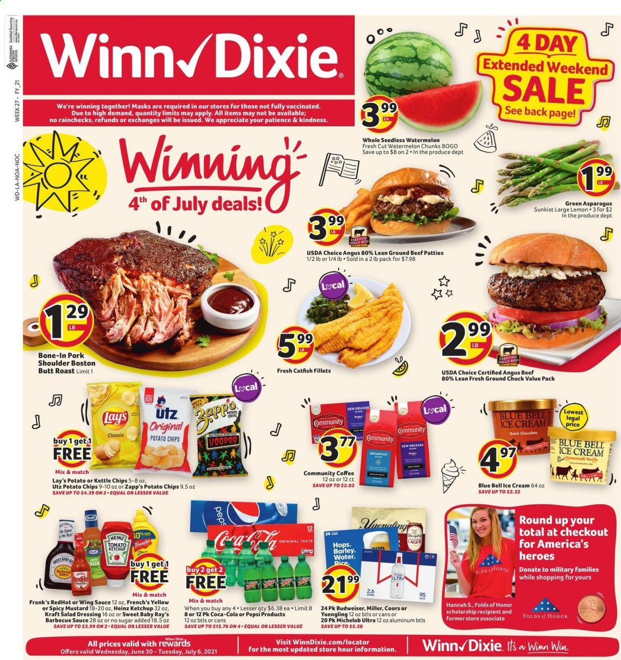 Winn Dixie (AL, FL, GA, LA) Weekly Ad Flyer June 30 to July 6