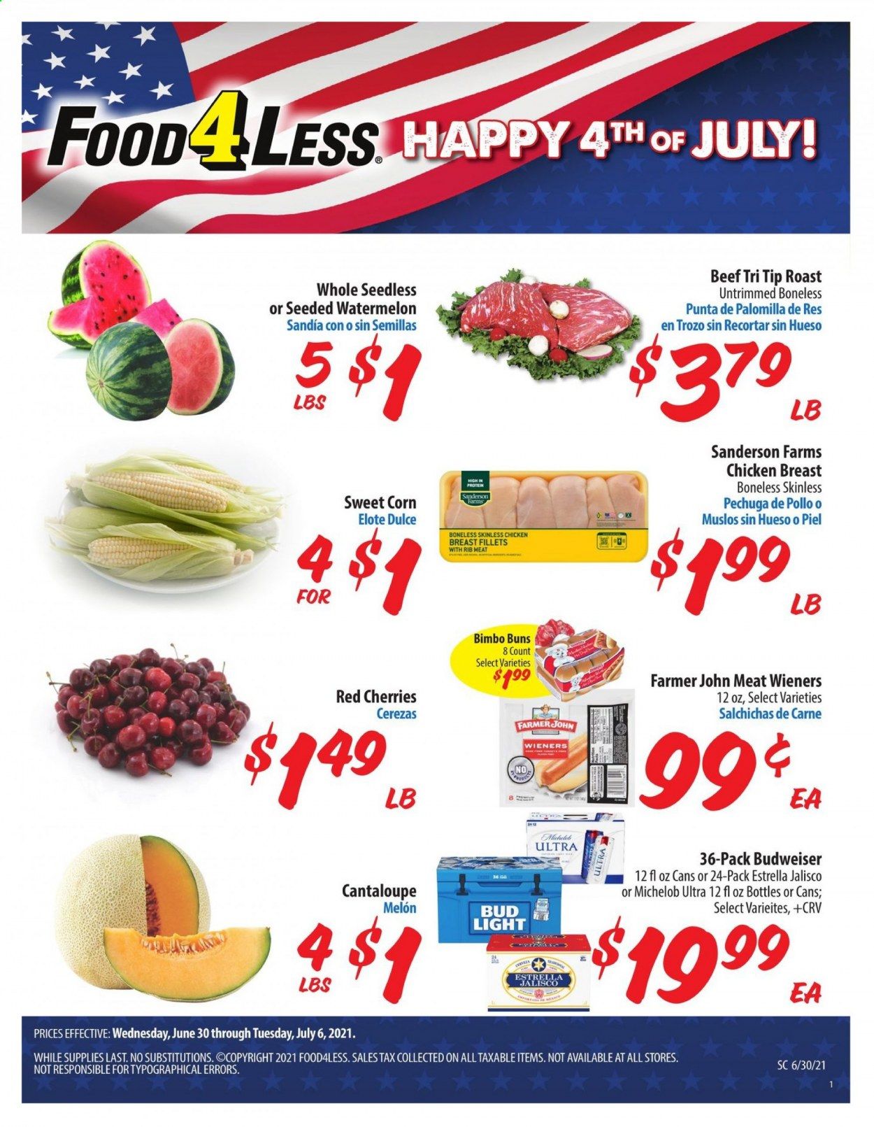 Food 4 Less (CA) Weekly Ad Flyer June 30 to July 6