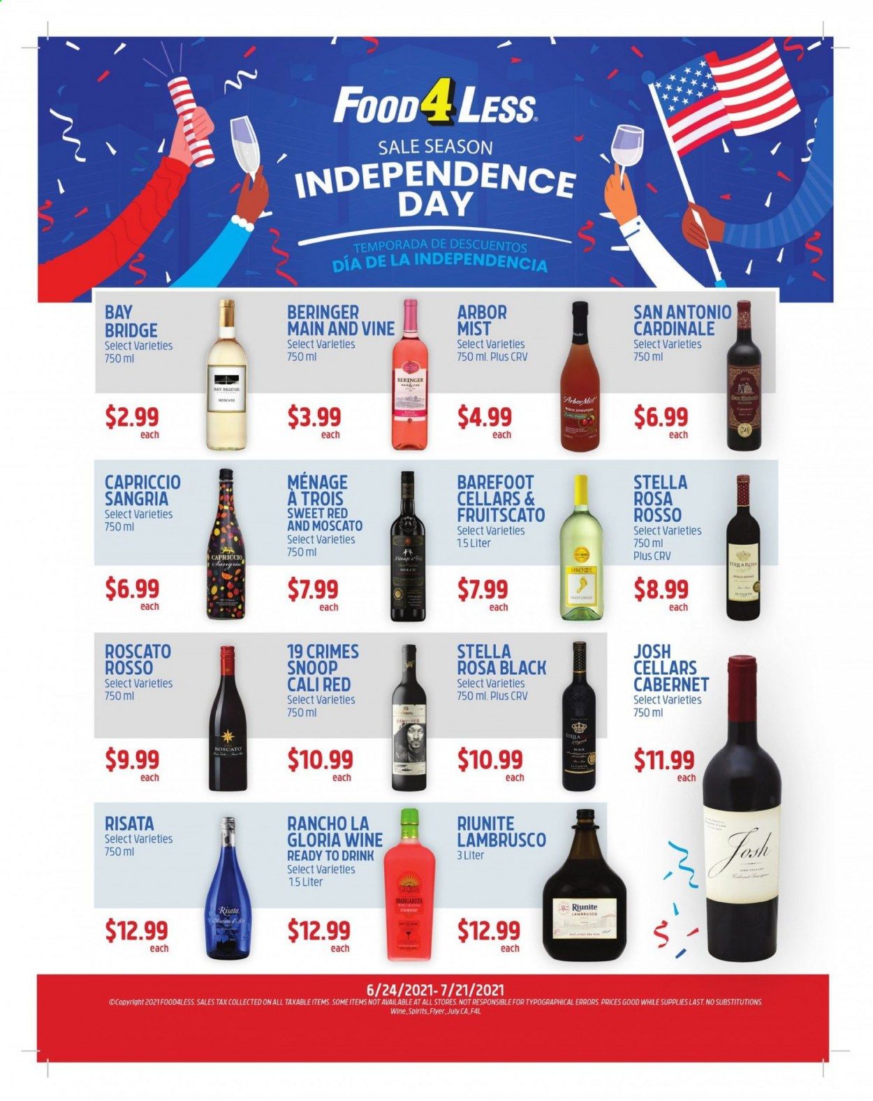 Food 4 Less (CA) Weekly Ad Flyer June 24 to July 21