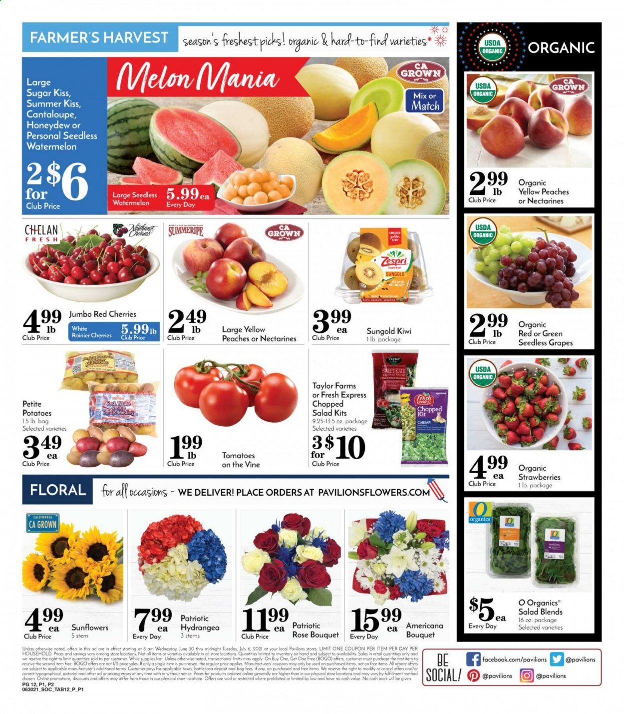 Pavilions (CA) Weekly Ad Flyer June 30 to July 6