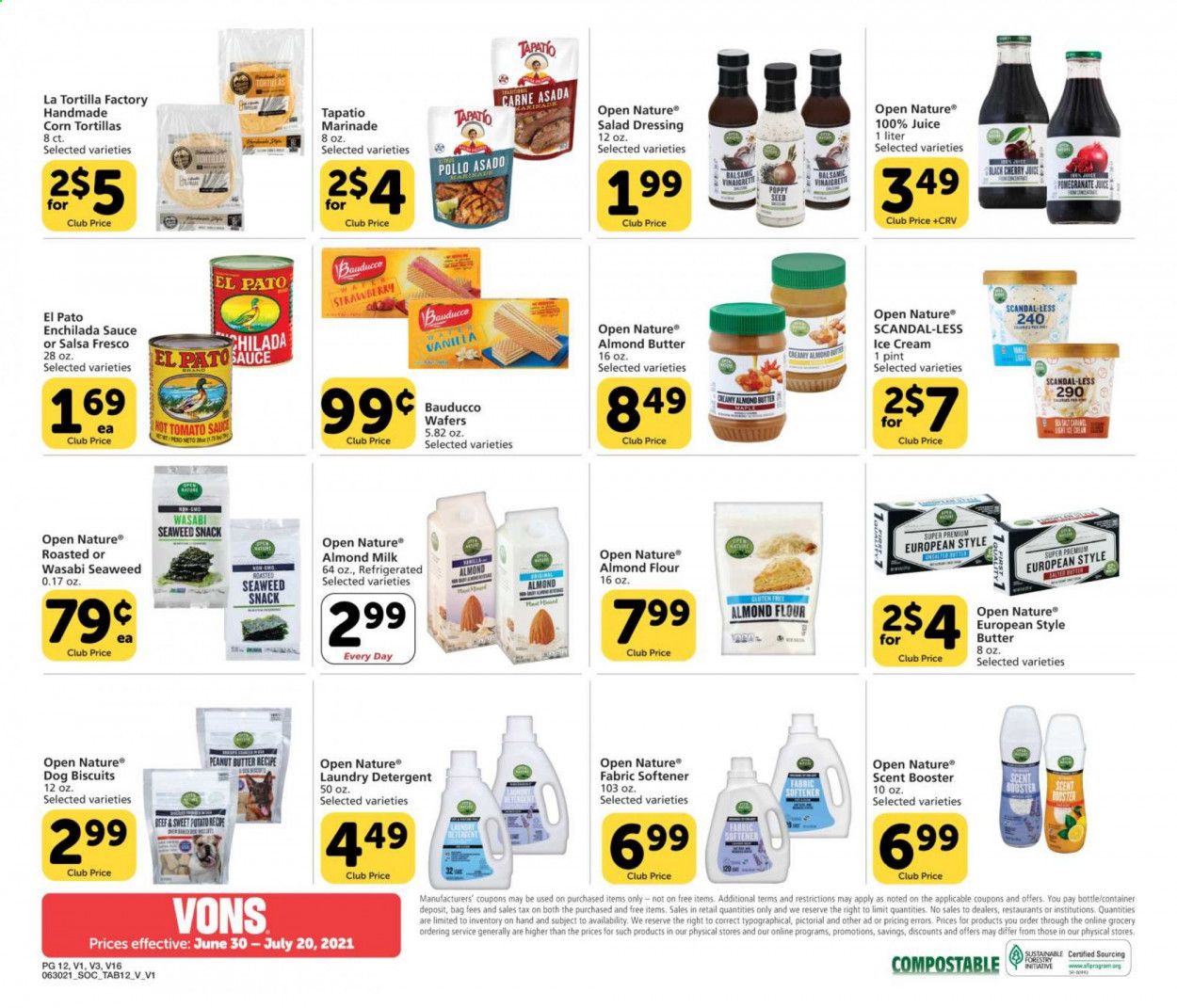 Vons (CA) Weekly Ad Flyer June 30 to July 20