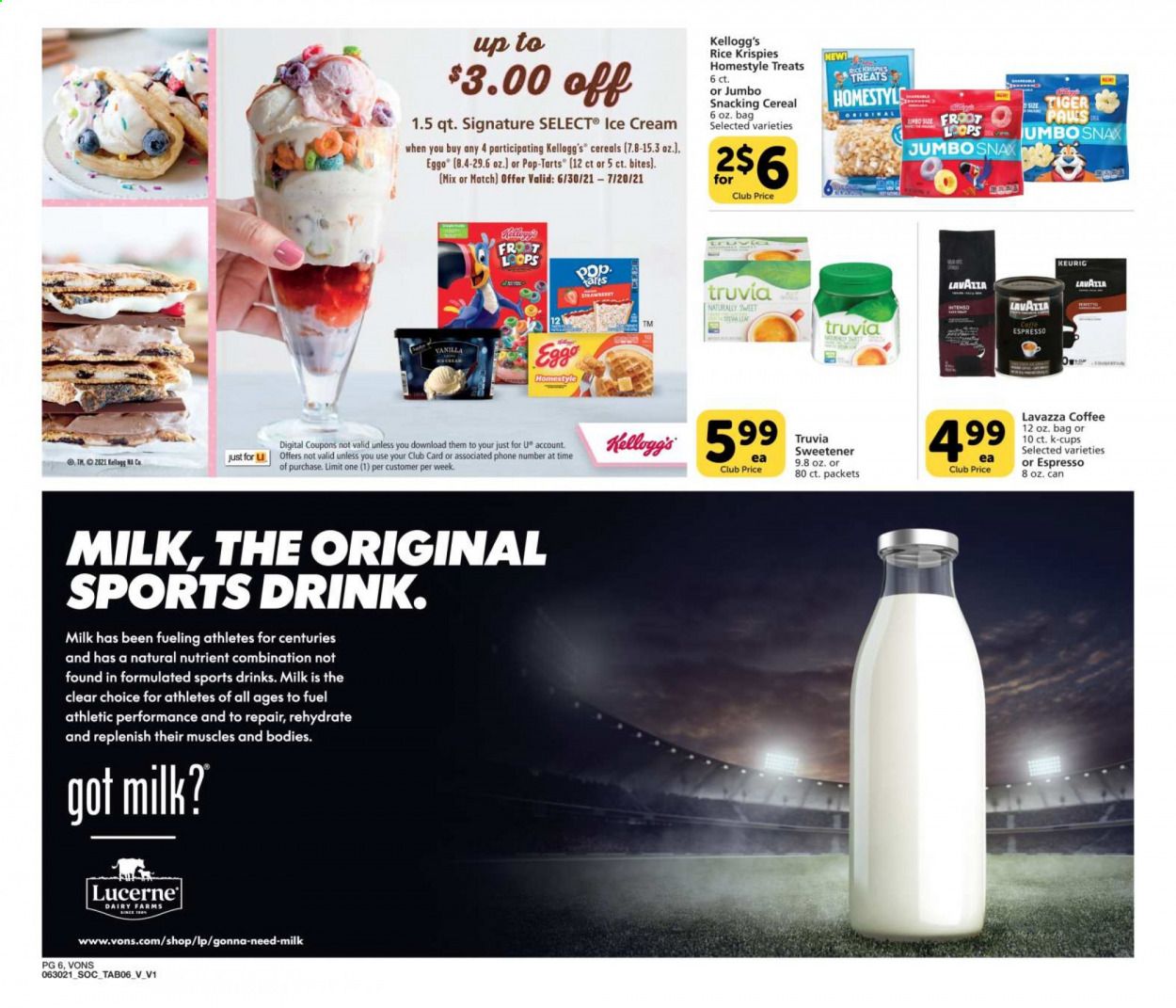 Vons (CA) Weekly Ad Flyer June 30 to July 20