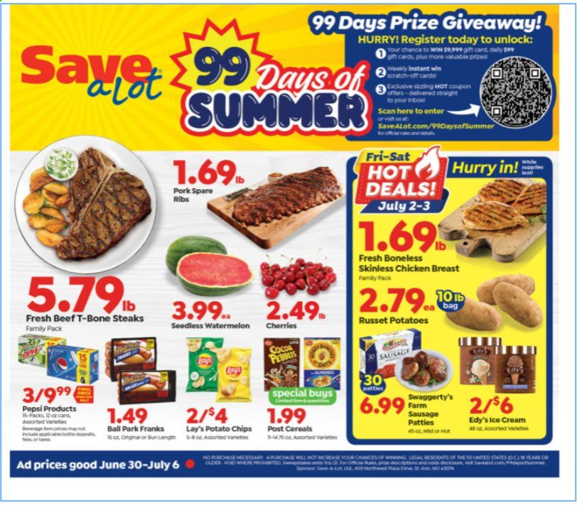 Save a Lot Weekly Ad Flyer June 30 to July 6