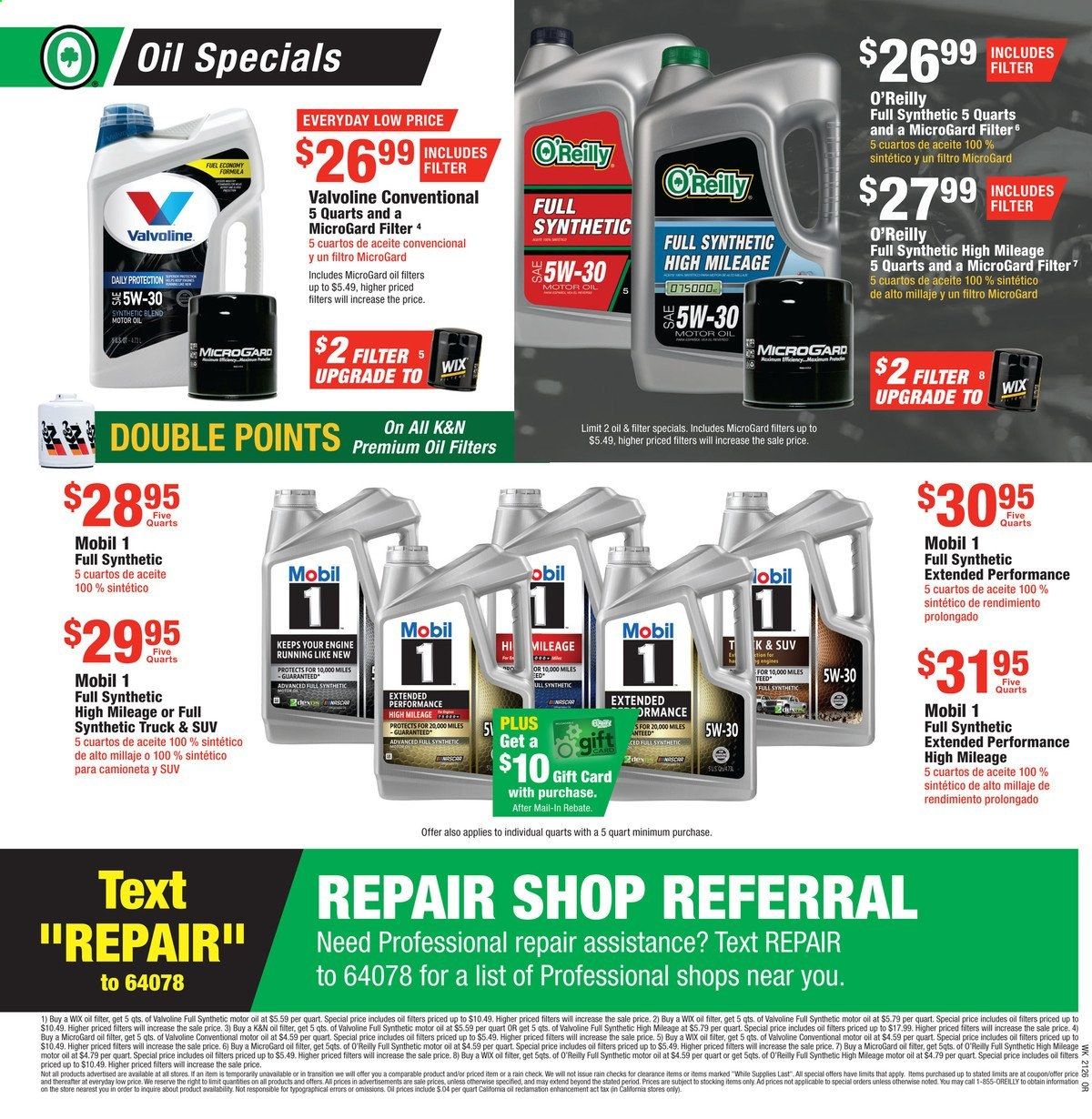 O'Reilly Auto Parts Weekly Ad Flyer June 30 to July 27