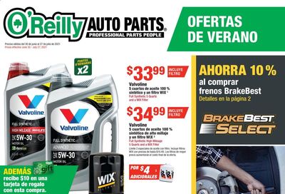 O'Reilly Auto Parts Weekly Ad Flyer June 30 to July 27