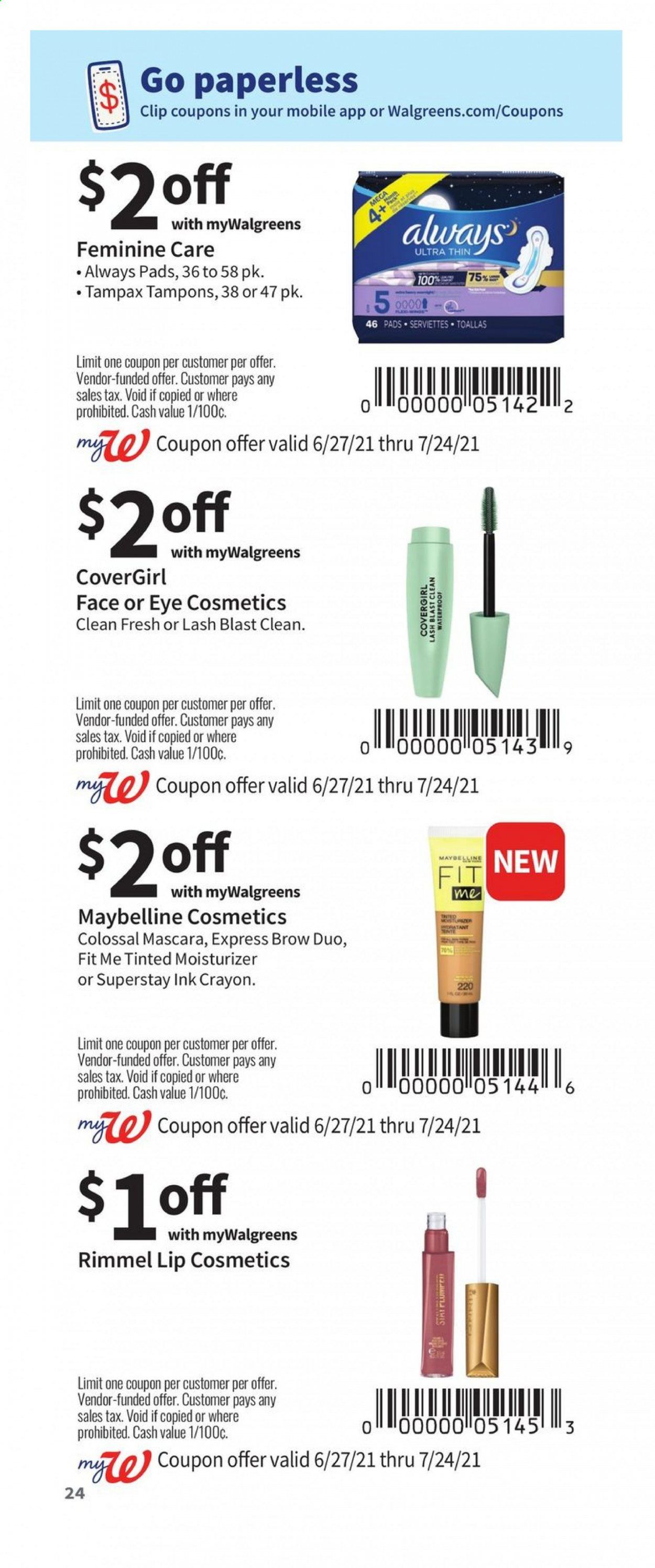 Walgreens Weekly Ad Flyer June 27 to July 24