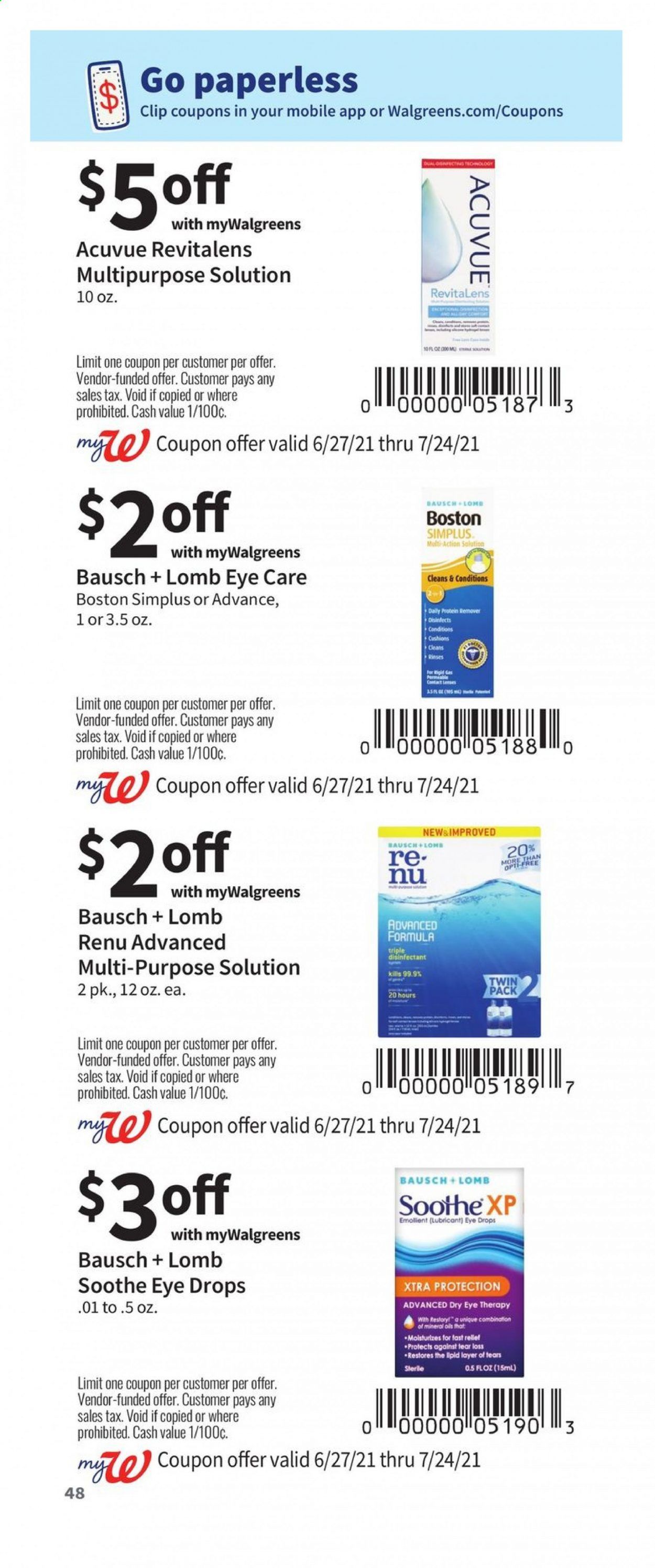 Walgreens Weekly Ad Flyer June 27 to July 24