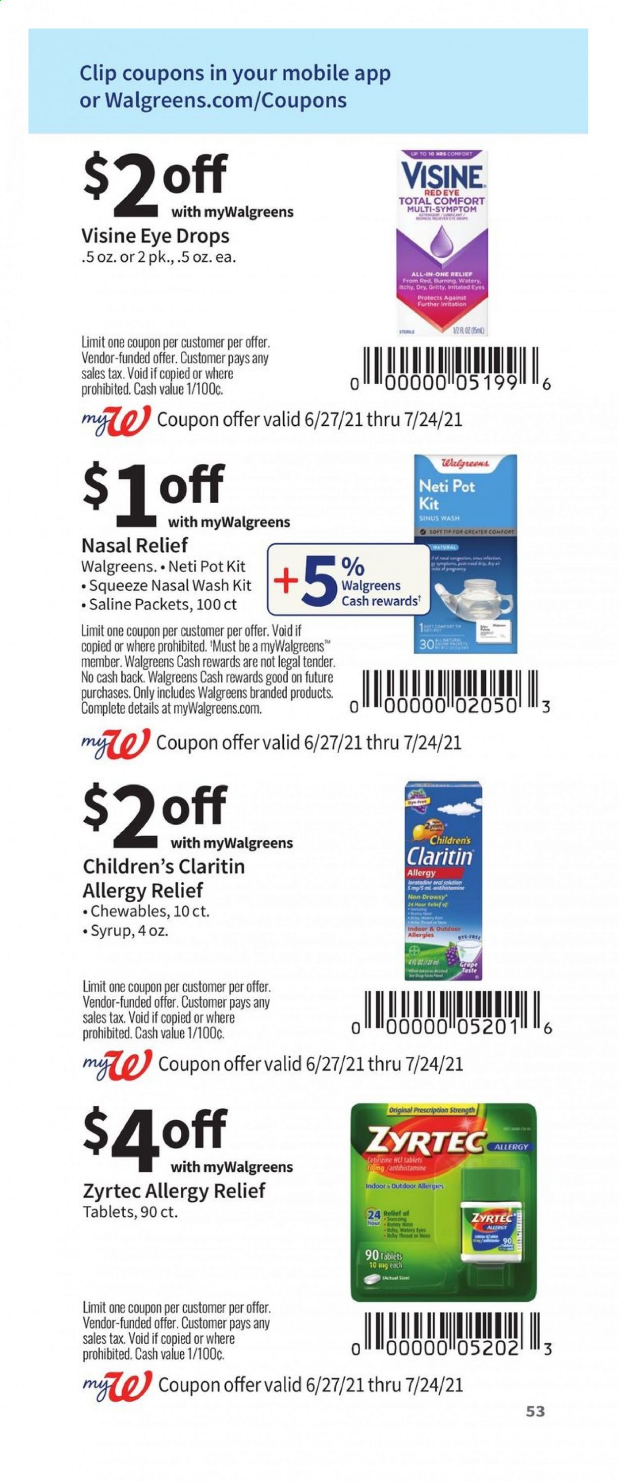Walgreens Weekly Ad Flyer June 27 to July 24