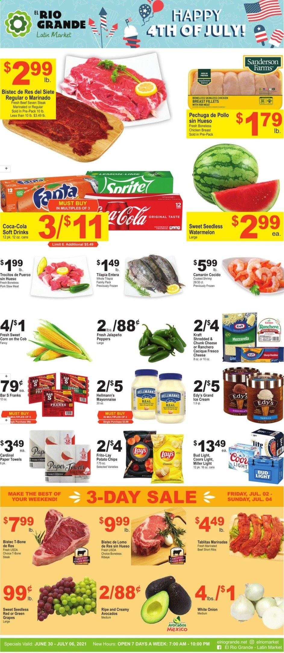 El Rio Grande (10, 21, 25, 30, 34, 53, 90) Weekly Ad Flyer June 30 to July 6