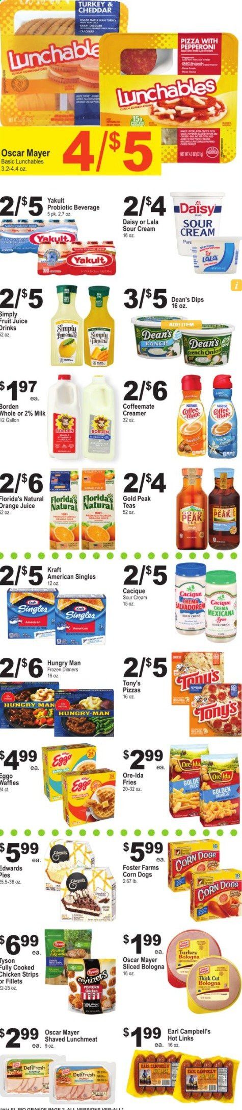 El Rio Grande (10, 21, 25, 30, 34, 53, 90) Weekly Ad Flyer June 30 to July 6