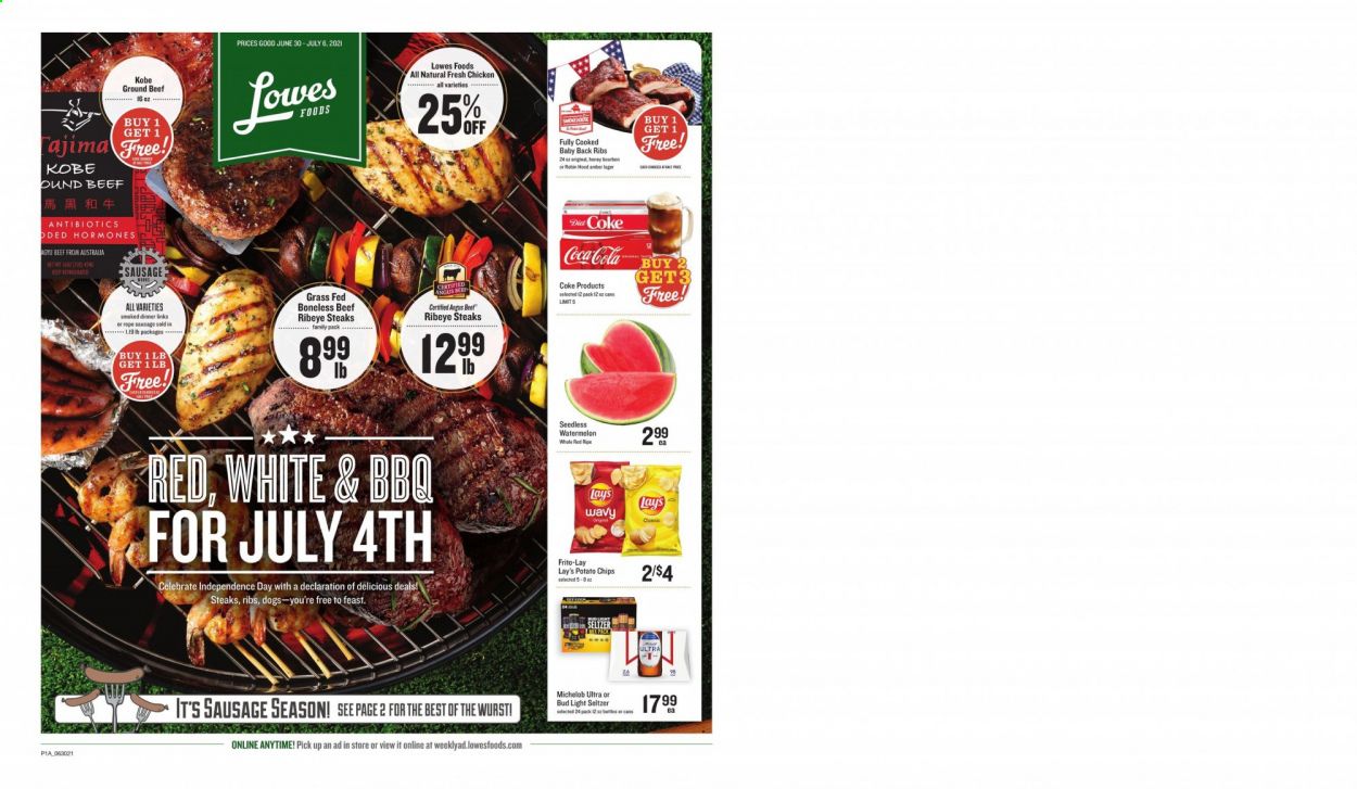 Lowes Foods (NC, SC) Weekly Ad Flyer June 30 to July 6