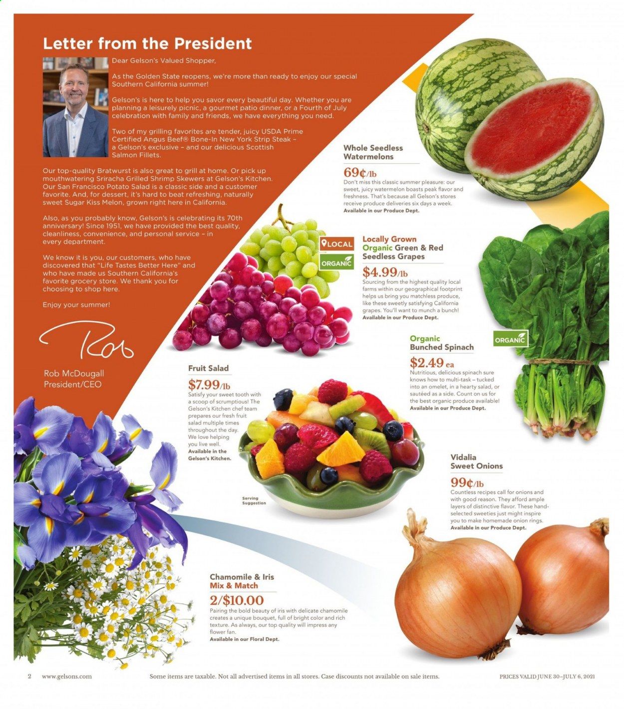 Gelson's (CA) Weekly Ad Flyer June 30 to July 6
