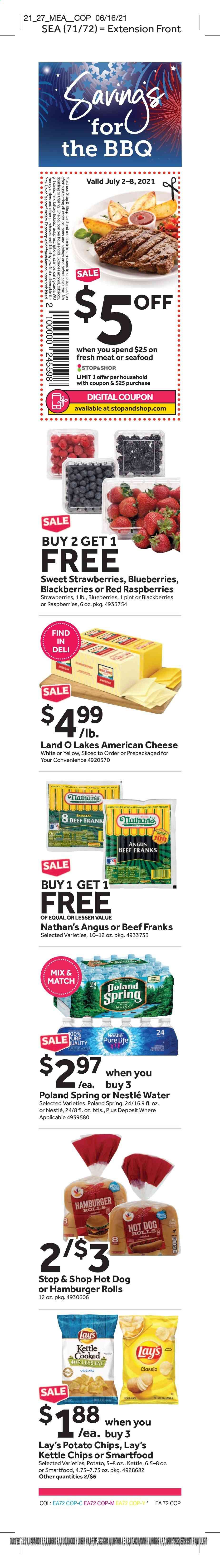 Stop & Shop (NJ) Weekly Ad Flyer July 2 to August 8