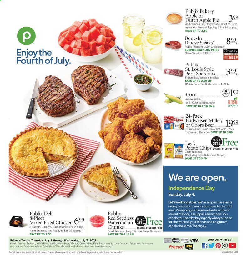 Publix (AL, FL, GA, NC, SC, TN) Weekly Ad Flyer July 1 to July 7