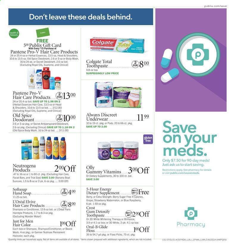 Publix (AL, FL, GA, NC, SC, TN) Weekly Ad Flyer July 1 to July 7
