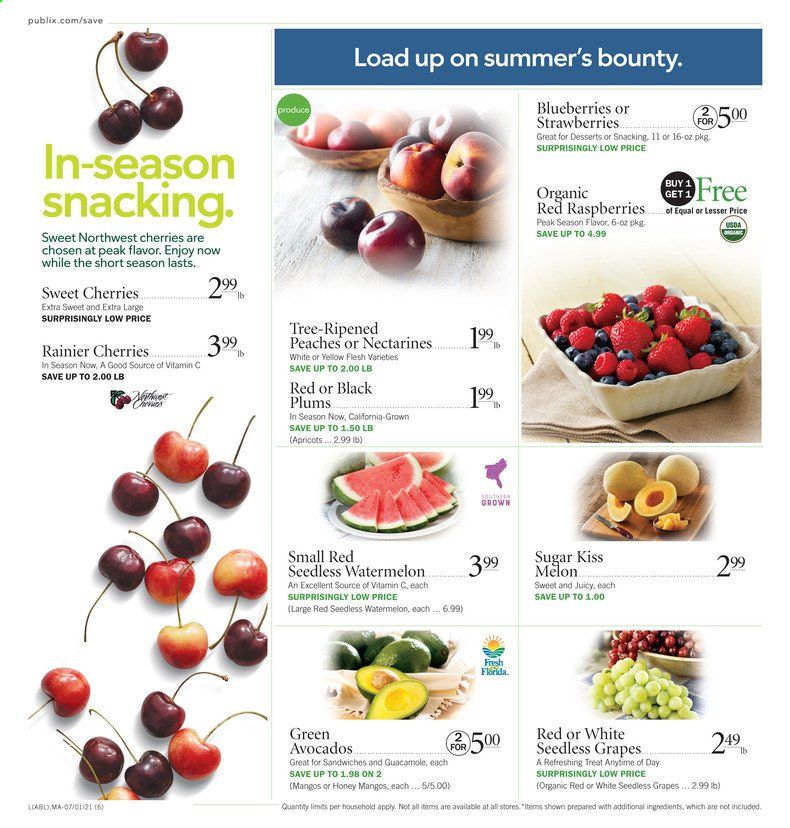 Publix (AL, FL, GA, NC, SC, TN) Weekly Ad Flyer July 1 to July 7