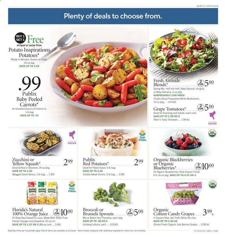 Publix (AL, FL, GA, NC, SC, TN) Weekly Ad Flyer July 1 to July 7