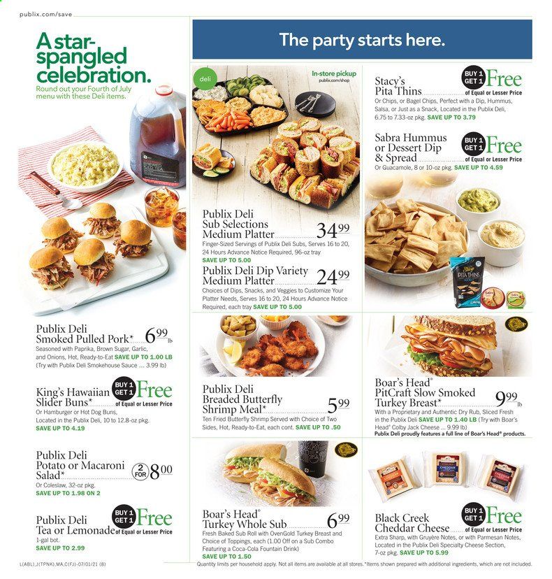 Publix (AL, FL, GA, NC, SC, TN) Weekly Ad Flyer July 1 to July 7