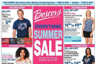 Boscov's (CT, DE, MD, NJ, NY, PA) Weekly Ad Flyer July 1 to July 7