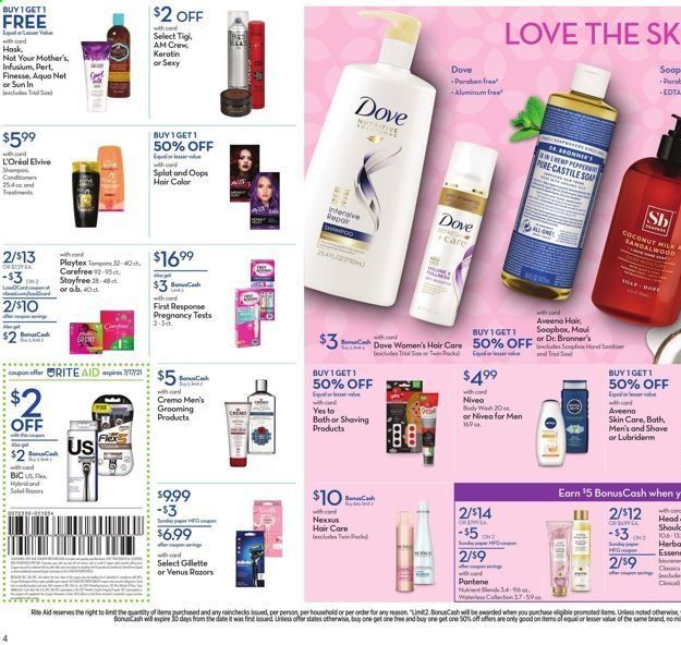 RITE AID Weekly Ad Flyer July 4 to July 10
