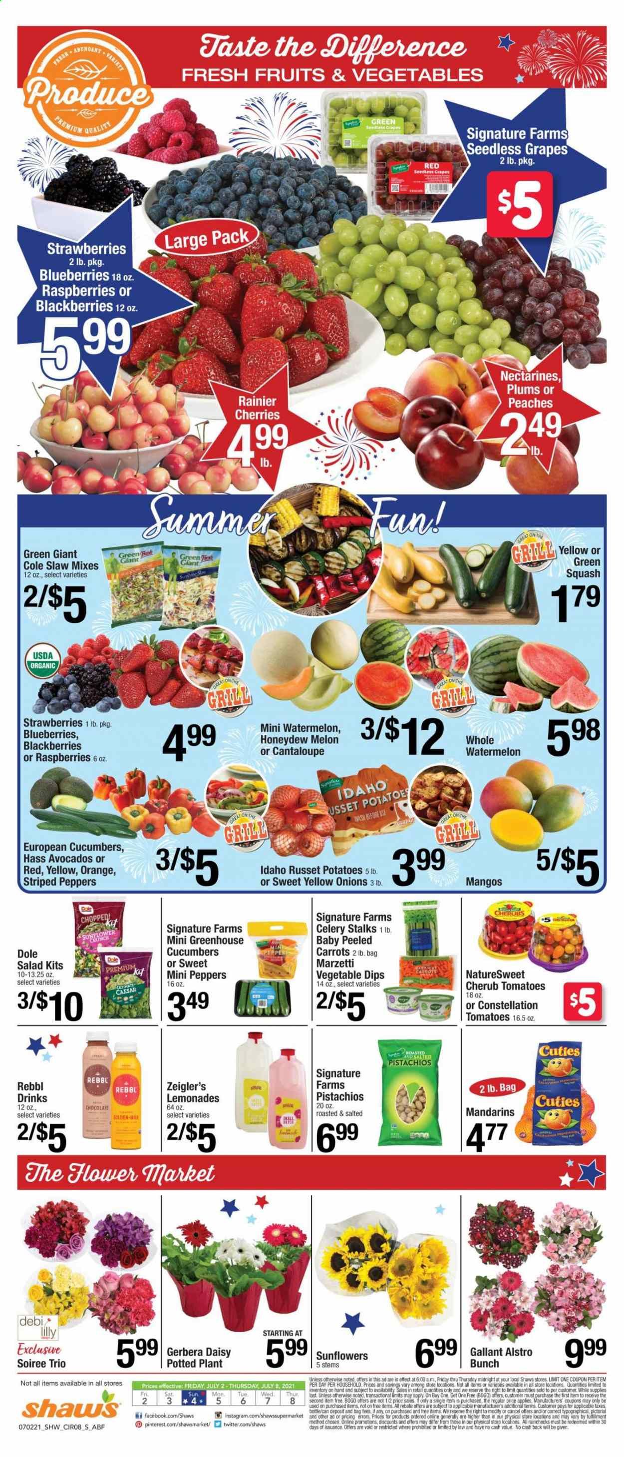 Shaw’s (MA, ME, NH, RI, VT) Weekly Ad Flyer July 2 to July 8