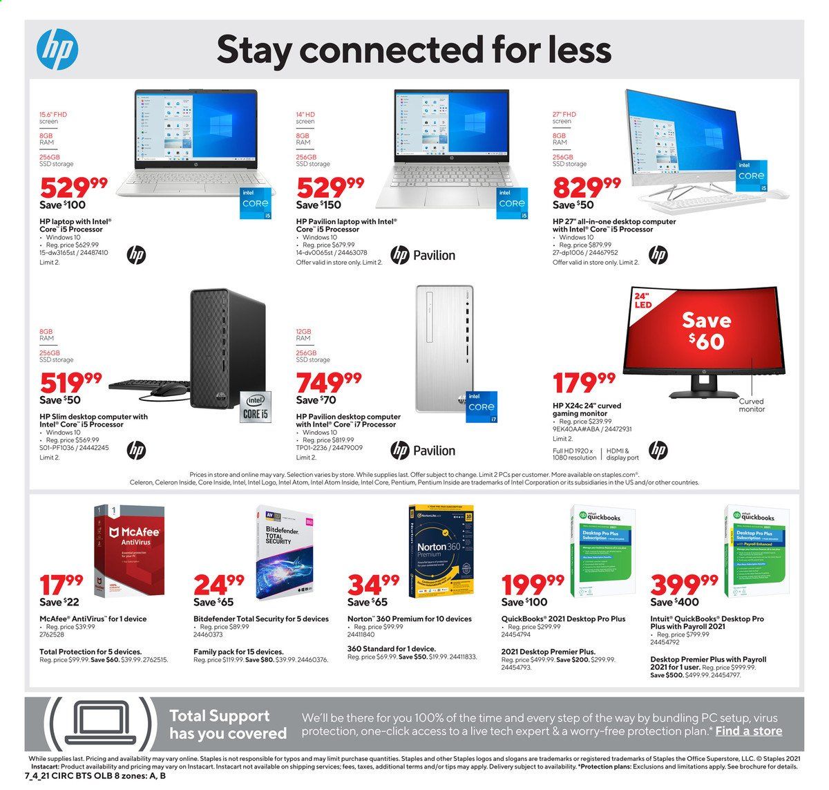 Staples Weekly Ad Flyer July 4 to July 10