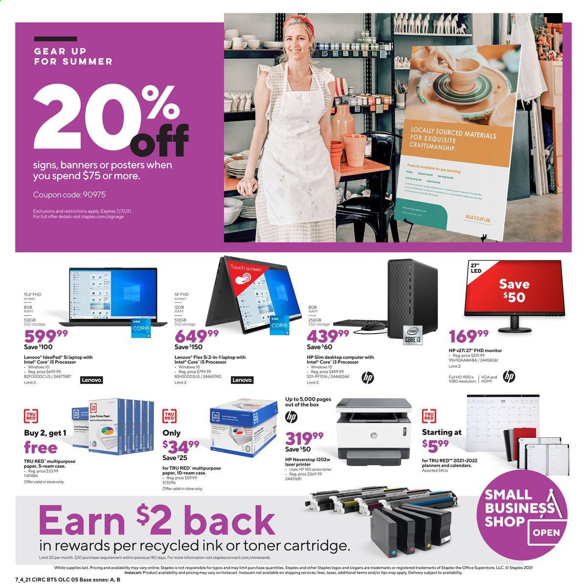 Staples Weekly Ad Flyer July 4 to July 10