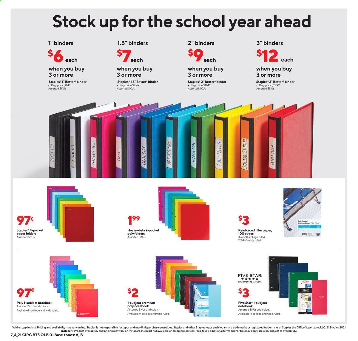 Staples Weekly Ad Flyer July 4 to July 10
