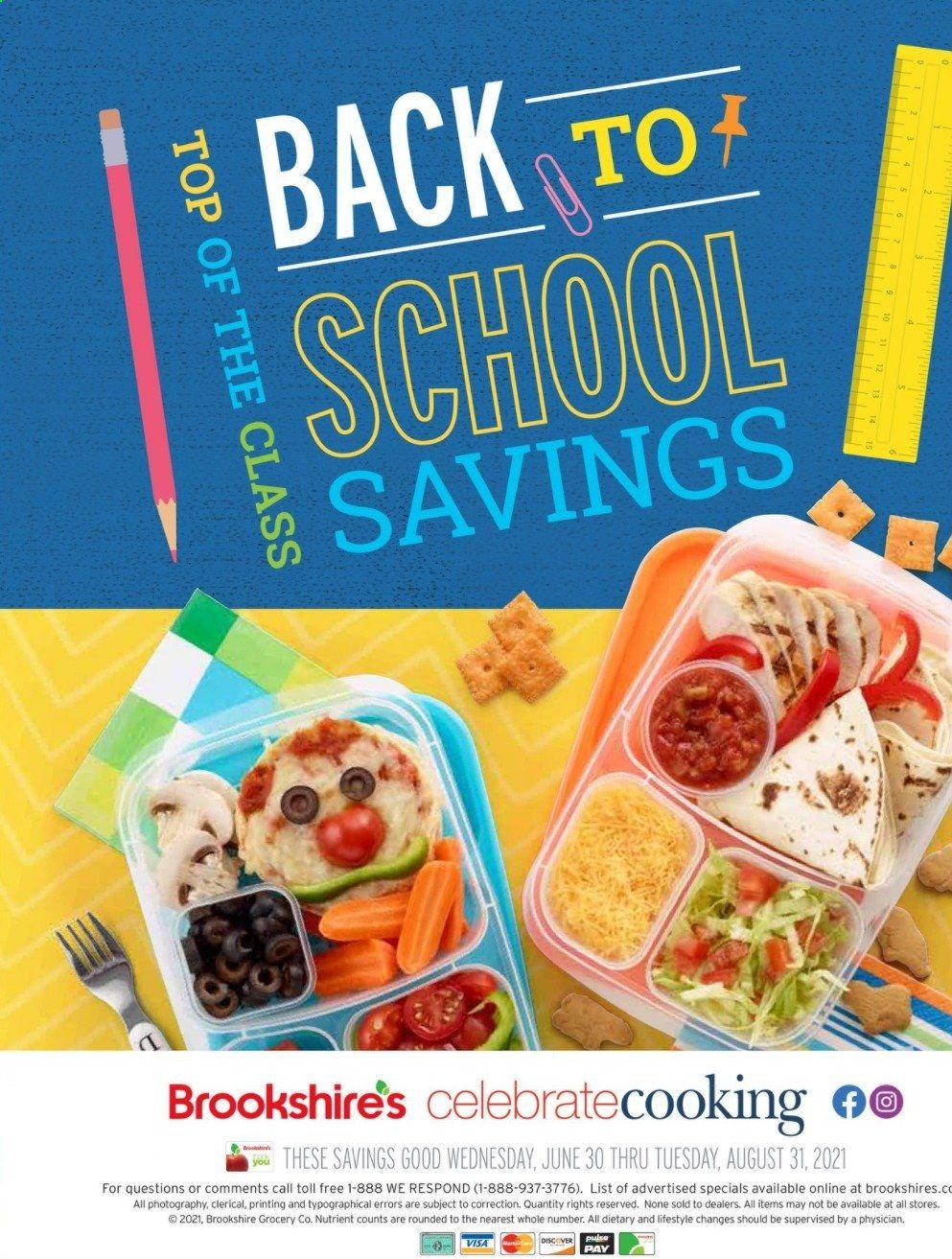 Brookshires (AR, LA, TX) Weekly Ad Flyer June 30 to August 31