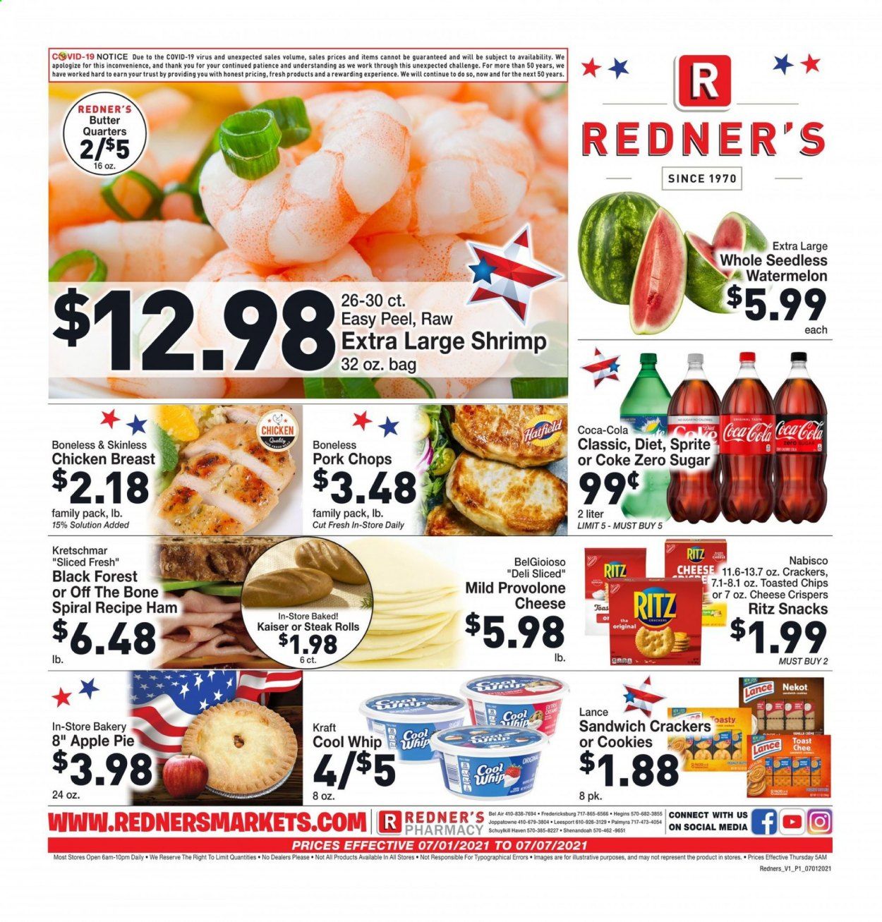 Redner's Markets (DE, MD, PA) Weekly Ad Flyer July 1 to July 7