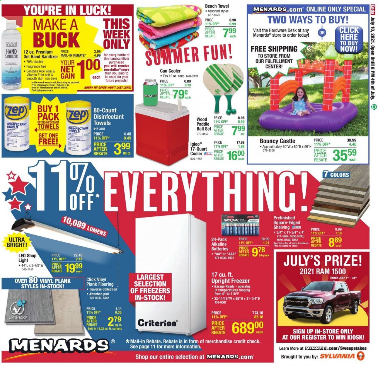 Menards Weekly Ad Flyer July 1 to July 10